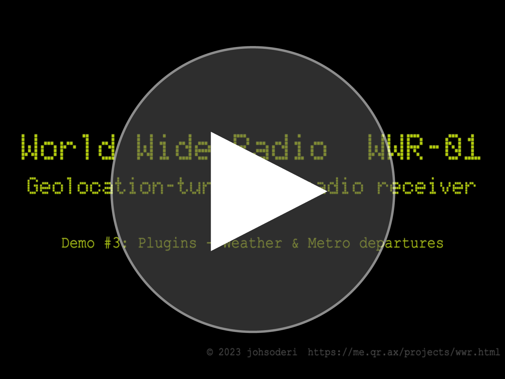 Demo video #3: Plugins - Weather & Metro departures